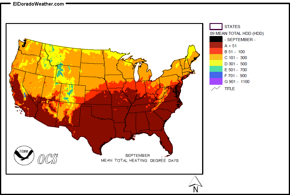 United States Yearly [Annual] and Monthly Mean Total Heating Degree Days